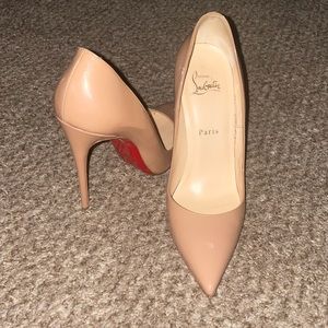 Authentic Christian Louboutin Nude So Kates 38.5